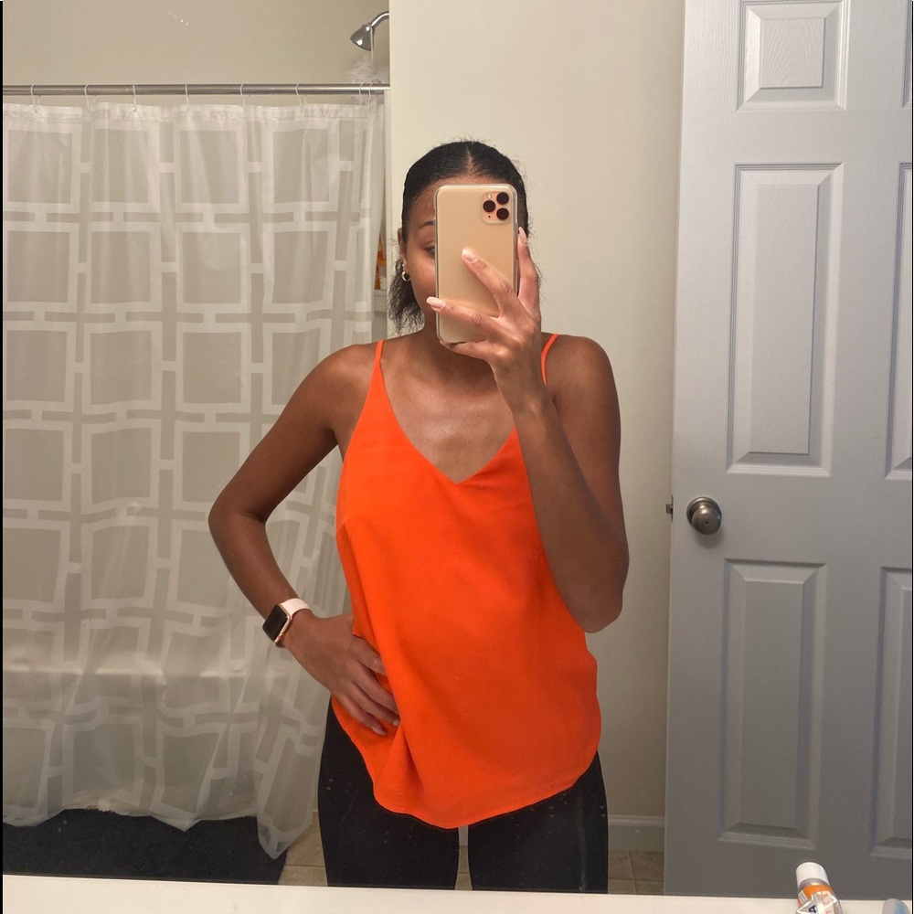 banana republic bright red tank